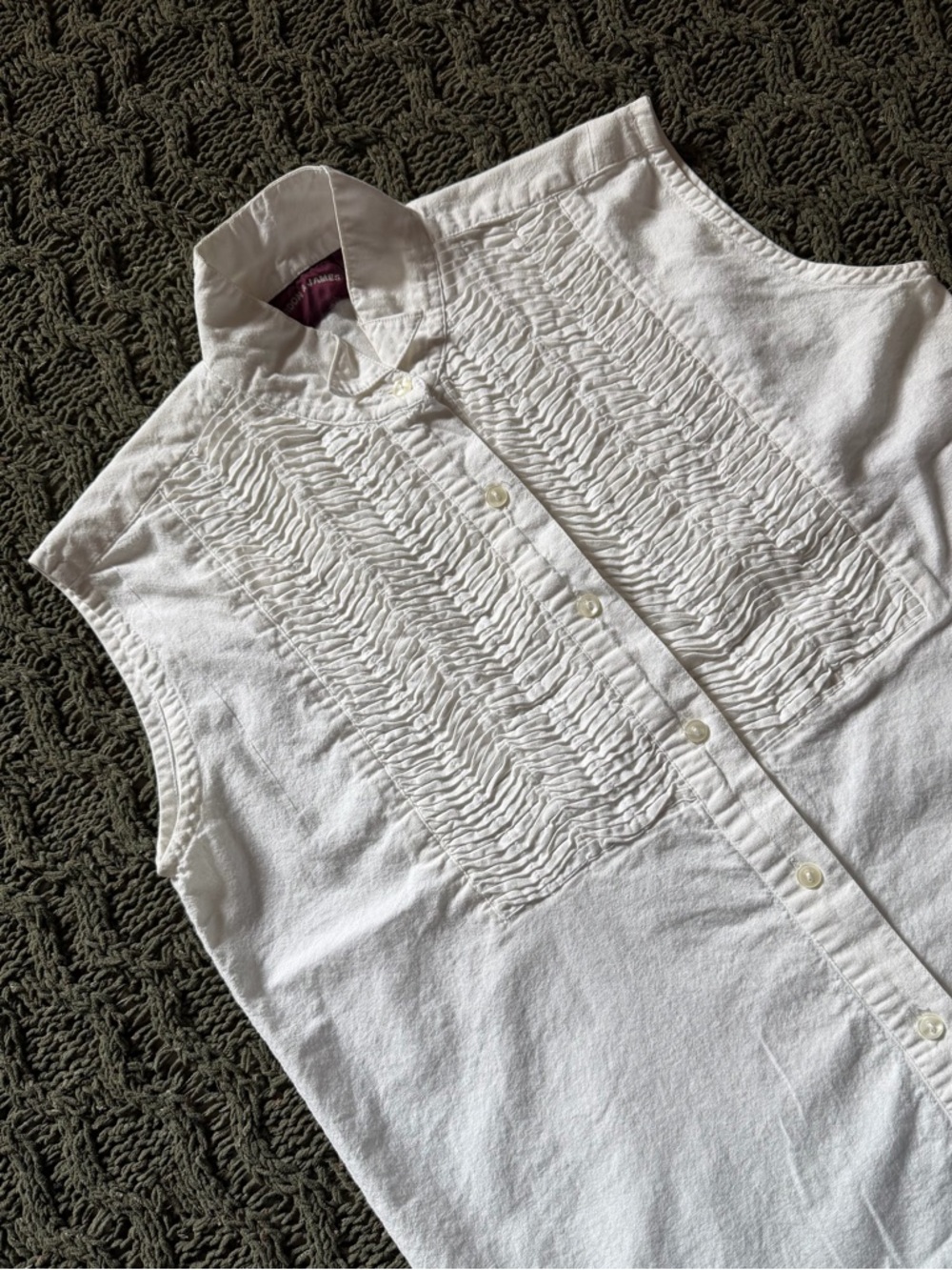 VINTAGE Cotton Sleeveless Shirt